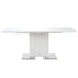 Barnes - Extendable Dining Table High Gloss White 1800 x 900 x 760 mm MDF